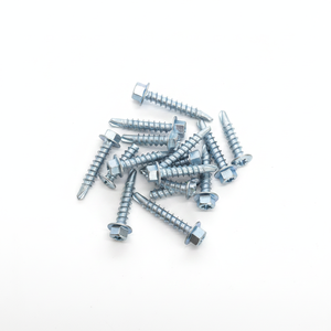 Hex Washer Head Self Drilling <b>Screws</b> TEK Zinc Plated <b>Galvanized</b> Carbon Steel Vietnam Manufacturer Class 4.8 6.8 PDC Inch Coarse - Product Image 1