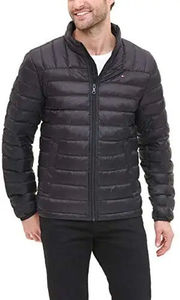 Thermal Outdoor Puffer Jackets for <b>Men</b> Winter <b>Long</b> Hooded Quilted Thick <b>Coat</b> Lightweight Fashion Style - Product Image 2