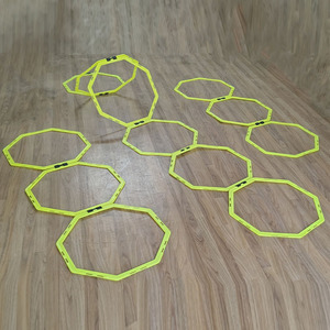 Octagon Agility Ring Foldable Plastic Eco-Friendly Flat Training <b>Ladder</b> Obstacle <b>Frame</b> for Fitness Racing Drills - Product Image 2