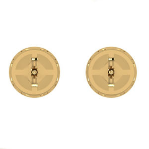 Sparkling 14K Gold Lab ที่เติบโตขึ้นต่างหูสตั๊ดเพชรที่ยอดเยี่ยมตัด VVS2ชุบทองทันสมัยเครื่องประดับชั้นดีของขวัญวันเกิด - Product Image 4