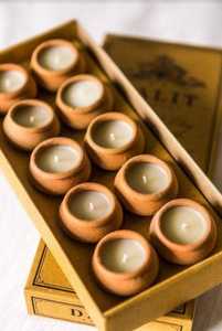 EUROHOME INTERNATIONAL Portavelas de Terracota Hechos a Mano, Resistentes al Calor, con Tapa, Decoración para el Hogar, Juego de 10 Modelos - Product Image 1