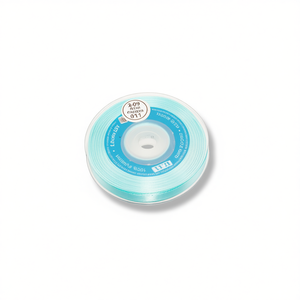 Nastro in Raso Ilan 1.0cm 25Y Blu Piscina D09 - Product Image 1