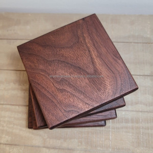 Custom Logo Wooden <b>Coasters</b> Set Natural Bamboo <b>Drink</b> <b>Coasters</b> for Home & Restaurant Use - Product Image 1