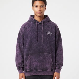 Sudadera con capucha extragrande para hombre con estampado personalizado, estilo acid wash, de algodón, con hombros caídos, informal, para invierno, estilo streetwear. - Product Image 1