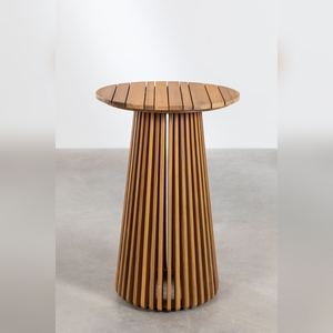 Mesa alta redonda para jardín Vandana Amber Order Ø70 cm en madera de acacia Mura - Product Image 2