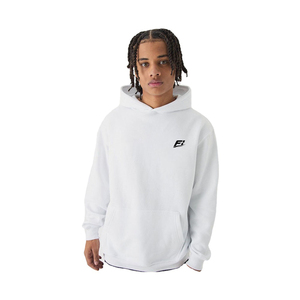 Sudadera con Capucha Unisex Y2K Blanca Extra Grande con Logotipo Personalizado, Sudadera Térmica para Hombre, 100% Algodón, Secado Rápido, Corte Regular - Product Image 3