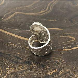 925 Sterling <b>Silver</b> Wide Band <b>Ring</b> Featured Natural Moonstone <b>Statement</b> Jewelry for Unisex Handmade Bulk Supply - Product Image 5