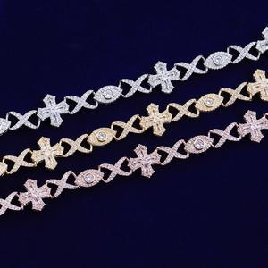 Nouveau style Bracelet cubain en argent plaqué 925 avec diamants VVS et moissanite, élégant et tendance, pour hommes et soirées - Product Image 6