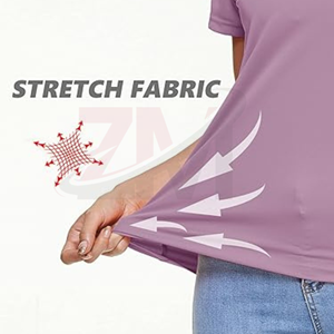 Camiseta de Algodón Grueso para Mujer, con Logotipo Personalizado, Estilo de Marca de Calidad, Informal de Verano, Talla XL, Suministro al por Mayor, Transpirable y Personalizable - Product Image 5