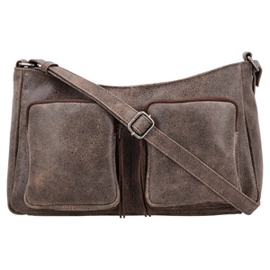 <b>Men</b> Genuine Leather Crossbody Messenger <b>Bag</b> with Zipper Closure for Tablet-Durable for Travelling Daily Use & <b>Work</b> - Product Image 1