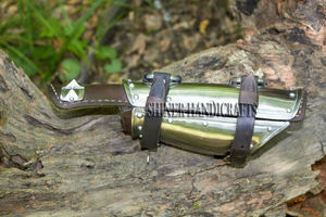 Brazales de cuero de acero medieval Totalmente funcional Antebrazo Guardia Armadura Cosplay Armadura de acero Brazales Protección Recreación - Product Image 3
