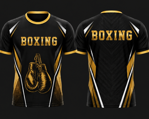 Camiseta Deportiva Personalizada de Boxeo, Impresión por Transferencia de Calor, 100% Algodón, 200 Gramos, Secado Rápido, Transpirable y Ecológica - Product Image 5