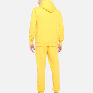 Vêtements de sport pour hommes sur mesure en gros, vêtements de jogging, sweat-shirt décontracté respirant jaune, fabriqué au Pakistan - Product Image 2