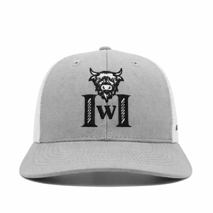 Logo personnalisé OEM 2D Highland Western Chapeaux de camionneur de sport unisexe Tissu en velours avec design en maille respirant - Product Image 1