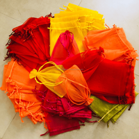 Pochettes Cadeaux en Organza Lotus pour Mariage, Haldi, Mehndi, Nouvel An Chinois, Ramadan, Noël – Sacs Potli Festifs de Haute Qualité avec Cordon de Serrage