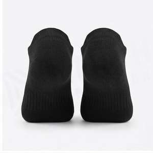 No Show Ankle <b>Socks</b> <b>Black</b> Breathable Knitted Running <b>Socks</b> for Adults Summer Season - Product Image 2