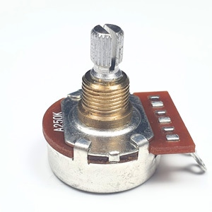 Potenciómetro Metálico Variable ALPHA RV1602 250K B500K de 16mm, Resistente, para Control de Volumen <span class=keywords><strong>y</strong></span> Tono de Guitarra - Product Image 3
