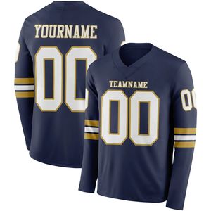 Camiseta de Fútbol Personalizada para Hombre - Tela Transpirable de Spandex/Poliéster, Mangas Largas, Nombre del Equipo, Logotipo y Posiciones Personalizables - Product Image 2