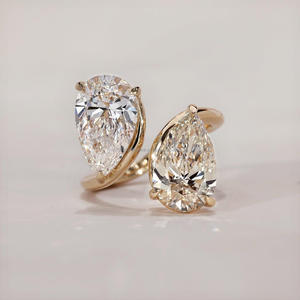 IGI/GIA Lab Grown Cut Diamond Vintage 14k jaune mariage/bague de fiançailles unisexe or blanc fin pour anniversaire fête-digne - Product Image 4