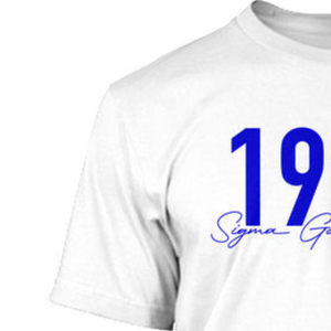Camiseta Conmemorativa Sigma Gamma Rho para Mujer, Desde 1922, con Estampado de Letras Griegas Personalizadas, Cuello Redondo, Estilo Casual, Moda Herencia - Product Image 3