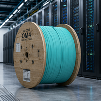 Câble à fibres optiques multimode OM4 144 cœurs, câble de dosier haute densité LSZH pour centre de données