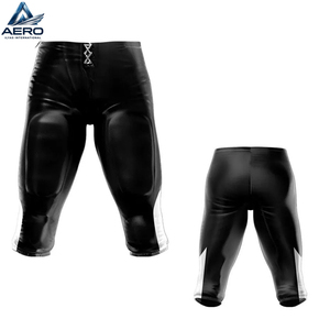 Servicio OEM ODM 2026, Uniforme de Fútbol Americano Personalizado, Totalmente Negro, con Jersey de Malla Profesional y Pantalones Acolchados - Product Image 6