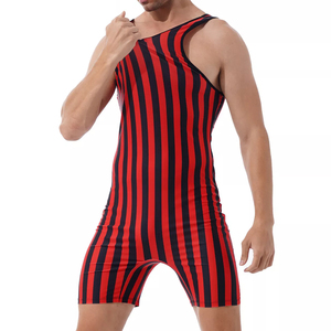 Gym Training Weightlifting Men <b>Singlet</b> Wrestling Suit Fitness Wear Solid Colors Spandex/Polyester Breathable Quick Dry <b>Running</b> - Product Image 3