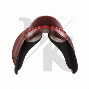 Nueva llegada: Silla de montar inglesa para salto de obstáculos, de cuero genuino con estructura de madera, cómoda y duradera. Productos de equitación inglesa de la India. - Product Image 5