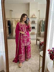 ชุดเสื้อท็อปผ้าไหมวิชิตราระบายอากาศดี พร้อมกางเกงชาราร่าและผ้าคลุมไหล่  งานปักลายดีไซเนอร์  พร้อมติดตั้งสำเร็จ  พร้อมสวมใส่ - Product Image 3