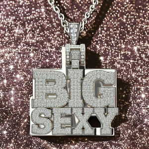 Star Dust Argent Sterling 925 Élégant Pendentif Diamant Moissanite Style Religieux Hindou Plaqué Or Hip Hop Cadeau À La Mode - Product Image 2