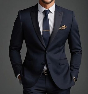 Trajes de hombre OEM de Bangladesh: Blazer transpirable, antiarrugas, antipilling, con medio entretela, a medida, tallas grandes. - Product Image 1