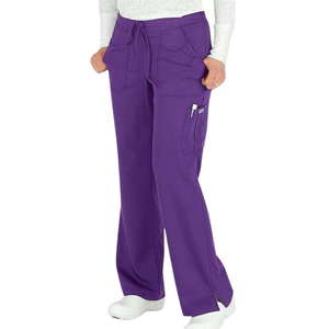 Pantalones Quirúrgicos de Doctor de Alta Calidad, Color Sólido, Pierna Recta, Cintura Elástica, Tallas Grandes, Multibolsillos, Tejido de Punto, para Salón de Belleza - Product Image 5