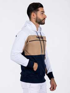 ONETEN APPARELS Sudadera con Capucha de Punto para Hombre, Talla Grande, Diseño Color Block, Otoño - Product Image 5