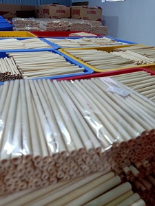 Personalized Eco-friendly Bamboo Drinking <b>Straws</b> <b>Reusable</b> Barware Accessories Biodegradable 200mm 6-9mm Inner Diameter Vietnam - Product Image 4