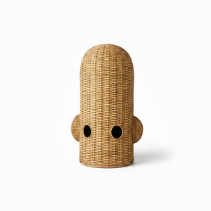 Escultura de Cactus de Jacinto de Agua Tejida a Mano, Adorno de Mimbre Natural y Seagrass para Decoración del Hogar, Ecológico y Hecho a Mano - Product Image 1