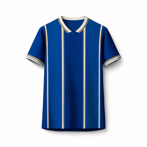 Conjunto de Camiseta y Pantalones Cortos de Fútbol, Tecnología de Corte Automático, 100% Poliéster, Secado Rápido, Transpirable, Antibacteriano, Ropa Deportiva de Tallas Grandes - Product Image 1