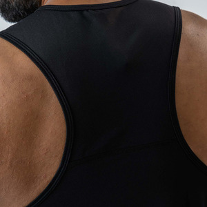 Men's Muscle Fit Racerback Tank <b>Top</b> Spandex/Cotton Fabric Quick Dry Cartoon Pattern Tie Dye Embroidery Customized Color Front - Product Image 4