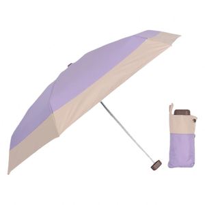 Paraguas Mini de Protección UV de Apertura Manual con Diseño de Dos Tonos Pastel y 5 Pliegues - Product Image 1