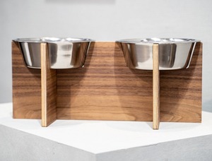 Nouveauté - Vente flash - Bol à chien en bois personnalisé - Bol pour animaux de compagnie en bois de luxe de qualité supérieure - Bol double pour l'alimentation des animaux - Product Image 2