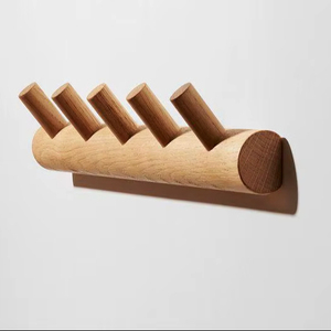 ตะขอแขวนผนังไม้รูปทรงเรขาคณิต - Product Image 1