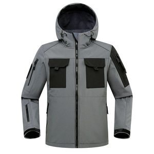 Hot Sale Hunting Softshell <b>Jacket</b> Multi-pocket <b>Worker</b> Waterproof Soft Shell <b>Jacket</b> - Product Image 2