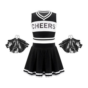 Uniforme de cheerleading structuré pour filles avec logo personnalisé pour les cérémonies scolaires et les événements sportifs - Product Image 1