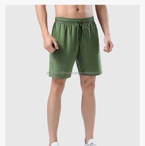 Pantalones cortos informales de longitud media para hombre, cintura elástica, poliéster, logotipo personalizado rápido, pantalones cortos diarios - Product Image 3