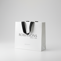 Sacs en papier de luxe personnalisés faits à la main par un fabricant vietnamien, avec logo brillant laminé, pour boutiques, supermarchés et cadeaux.
