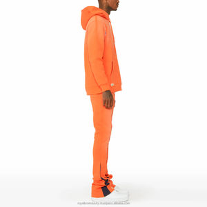 Survêtement évasé respirant de meilleure qualité pour hommes, vêtements de jogging d'entraînement confortables, couleur unie, nouveau design imprimé pour l'hiver - Product Image 2