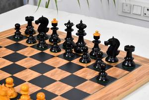 Jeu d'échecs vintage Vienne ancienne V2.0, roi de 3,8 cm en bois d'ébène et de buis antique, au meilleur prix - Product Image 2