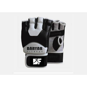 Prix de gros, 100% cuir véritable, respirant, demi-doigts, matière douce, nouvelle arrivée, gants de MMA pour hommes, nouveau style, gants de MMA pour hommes - Product Image 2