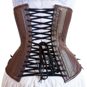 Corset en toile respirante et cuir de haute qualité, haute compression, pour le sport et l'usage quotidien, tailles et couleurs personnalisables - Product Image 5