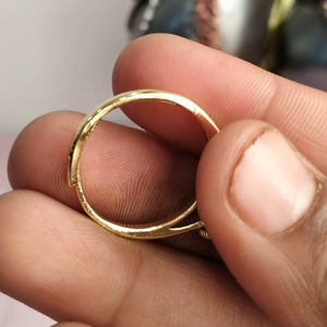 Bague en perle d'eau douce ronde, ajustable, taille unique, bijoux en perles - Product Image 5