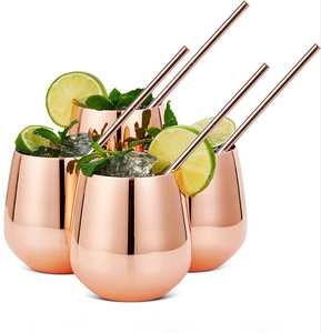 Taza Moscow Mule de cobre 100% puro, hecha a mano, para uso en el hogar, hoteles y restaurantes. - Product Image 6